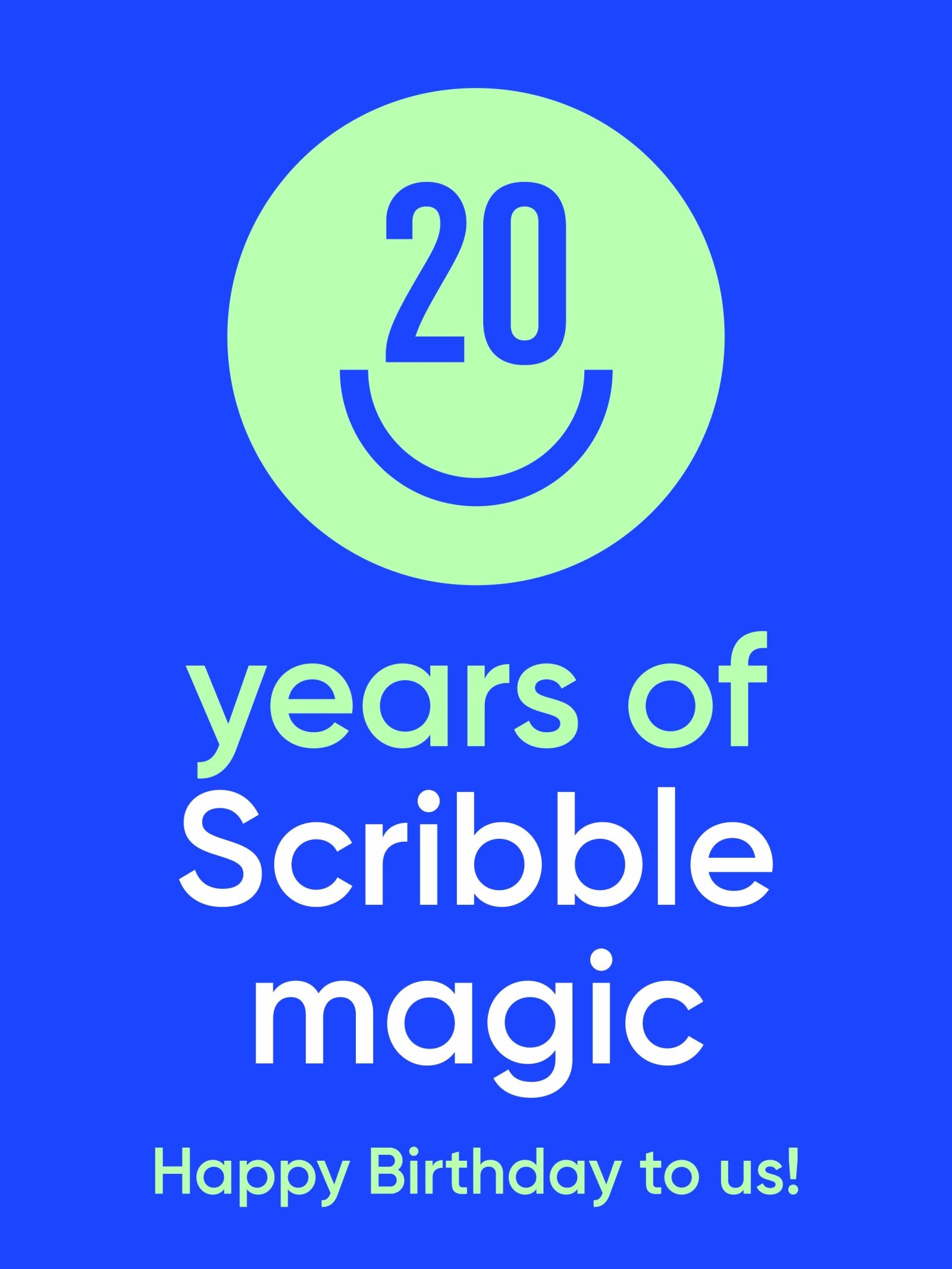 Scribble 20th Birthday Static AW 01